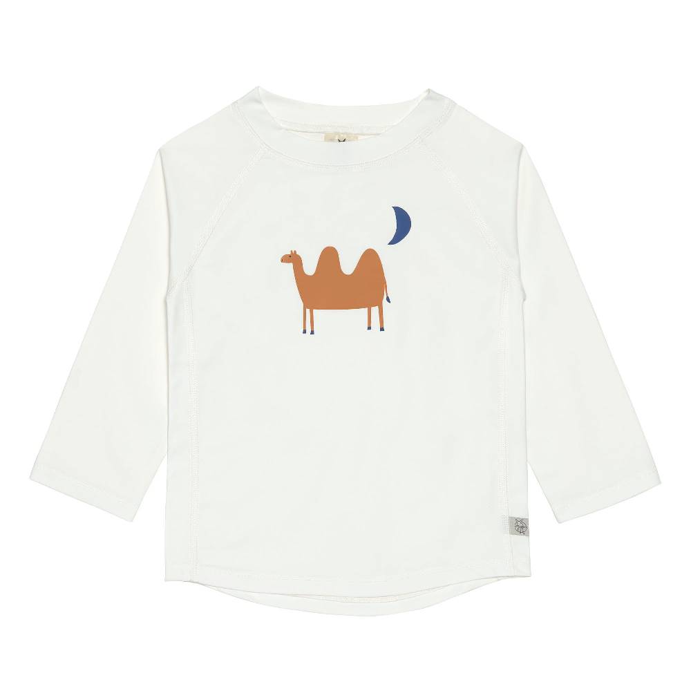 Lässig UV Shirt Kinder Langarm - Kamel, Weiß Versandkostenfrei