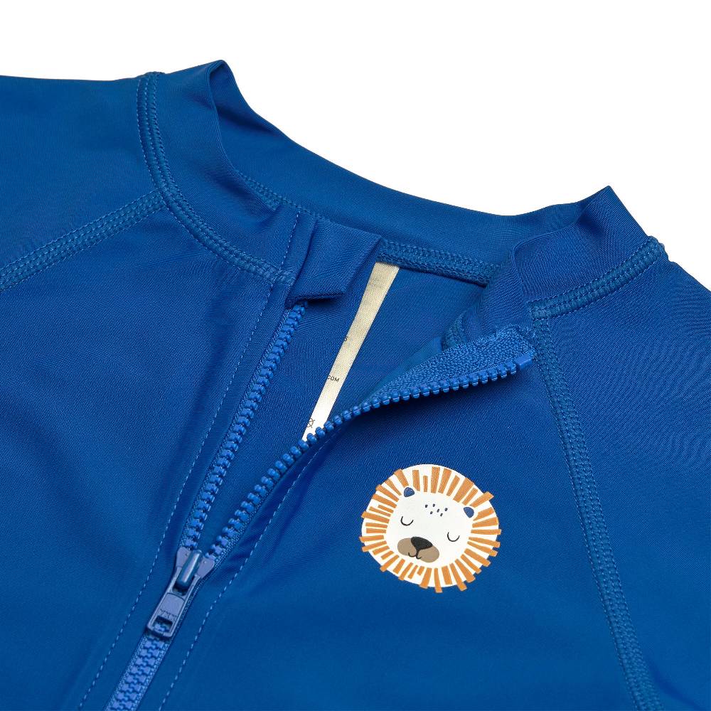 Lässig Schwimmanzug Kinder Langarm (UV Schutz) - Löwe, Blau Exklusivangebot