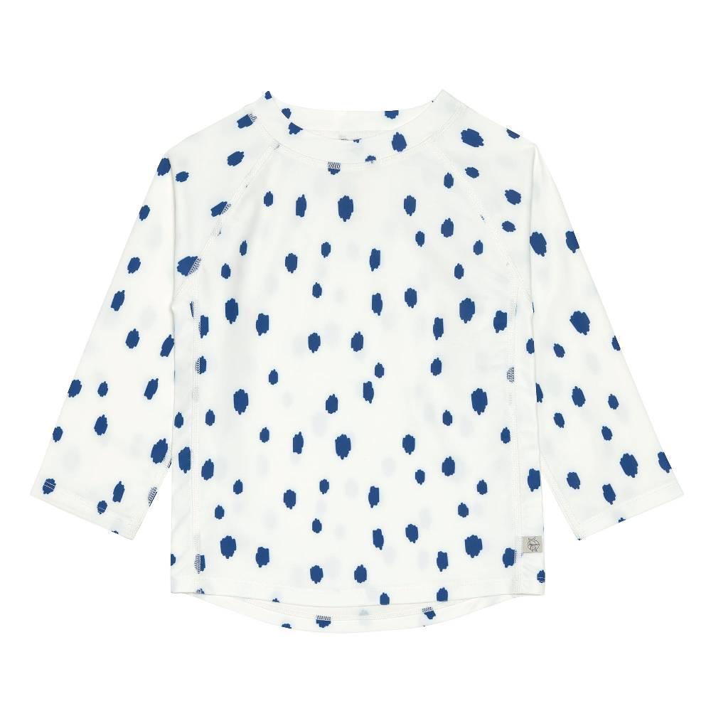 Lässig UV Shirt Kinder Langarm - Punkte, Blau Weiß