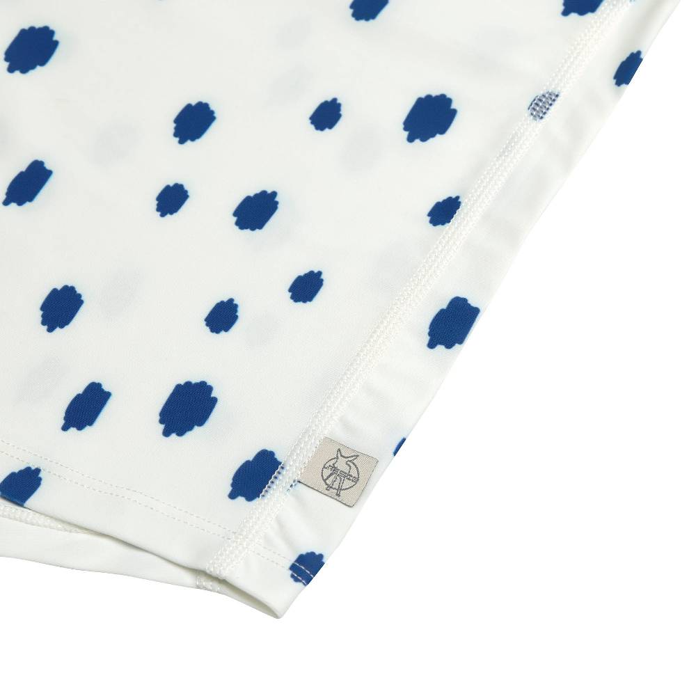 Lässig UV Shirt Kinder Langarm - Punkte, Blau Weiß Valentinstagsangebot