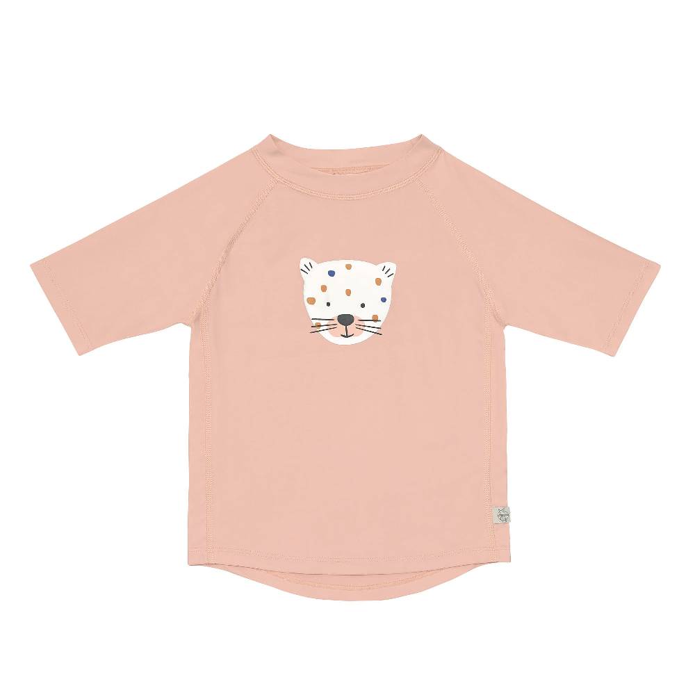 Lässig UV Shirt Kinder Kurzarm - Leopard, Rosa