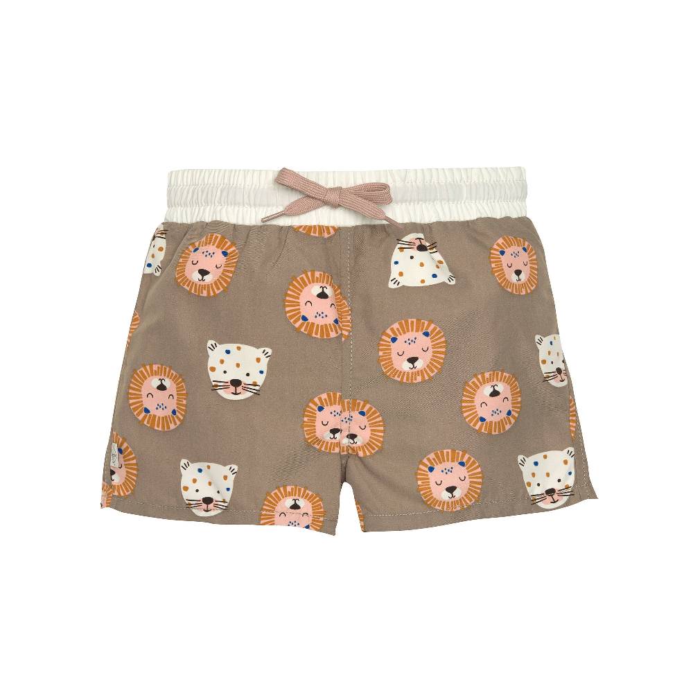 Lässig Badehose Baby - Wildkatzen, Braun