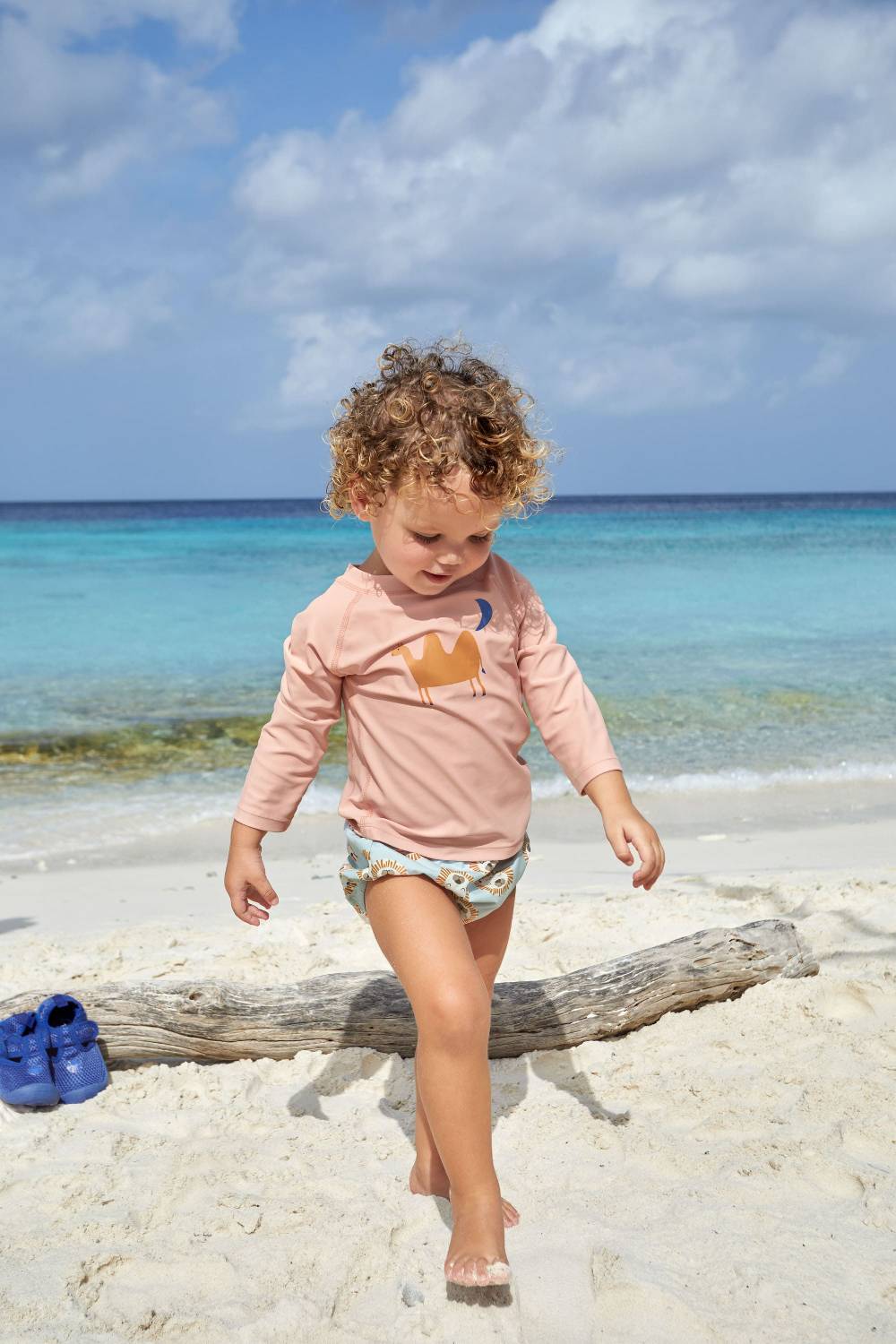 Lässig UV Shirt Kinder Langarm - Kamel, Rosa Blitzangebot