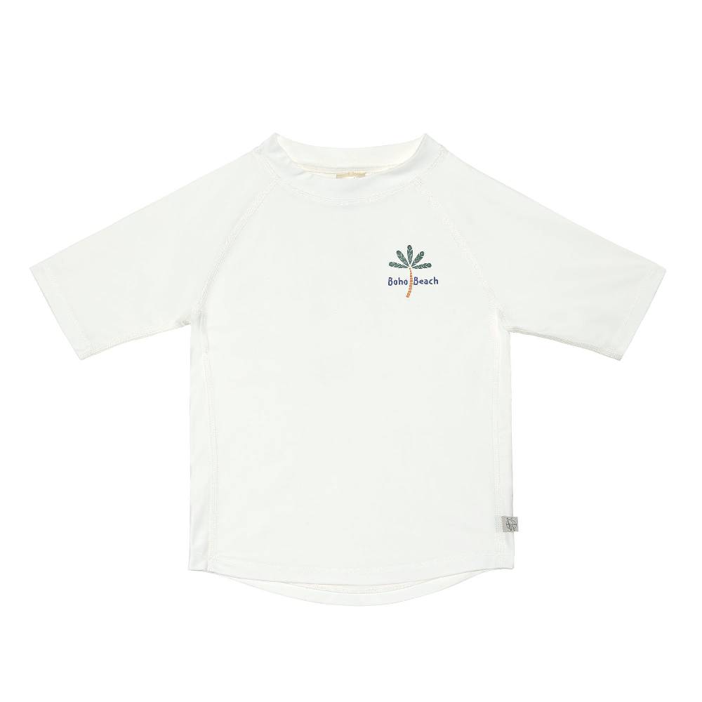 Lässig UV Shirt Kinder Kurzarm - Palmen, Weiß