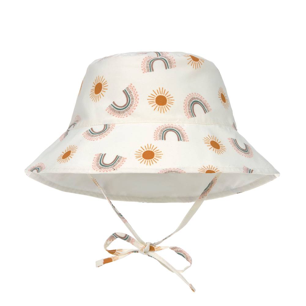 Lässig Sonnenhut Kinder (UV Schutz) - Regenbogen, Weiß