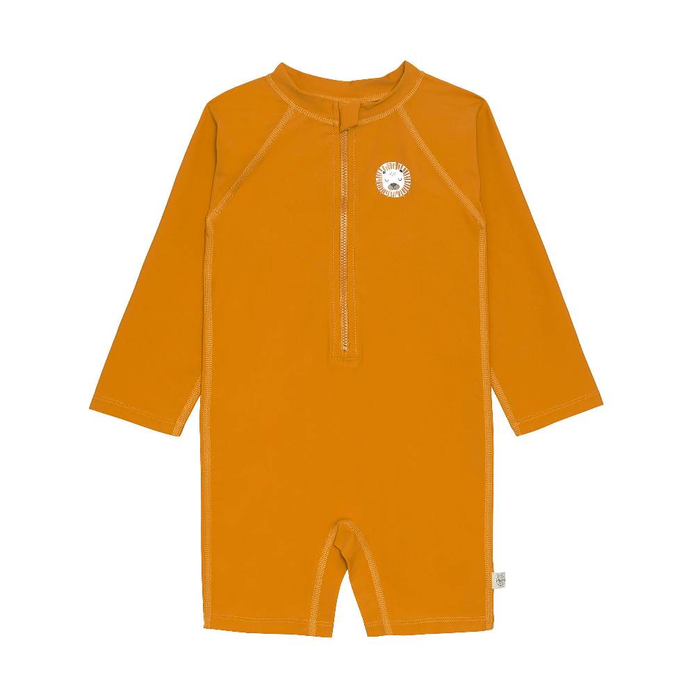 Lässig Schwimmanzug Kinder Langarm (UV Schutz) - Löwe, Goldgelb