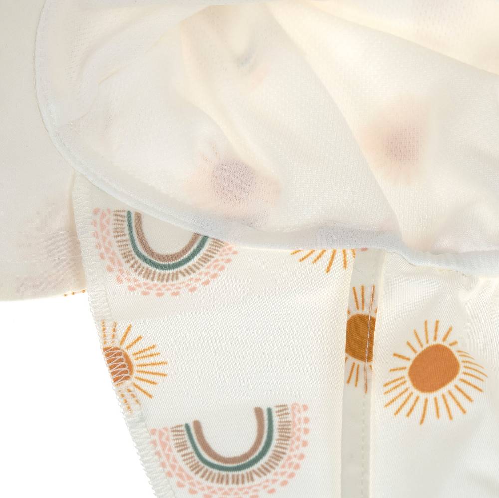 Lässig Sonnenhut Baby (UV Schutz & Nackenschutz) - Regenbogen, Weiß Bis zu 55% Rabatt
