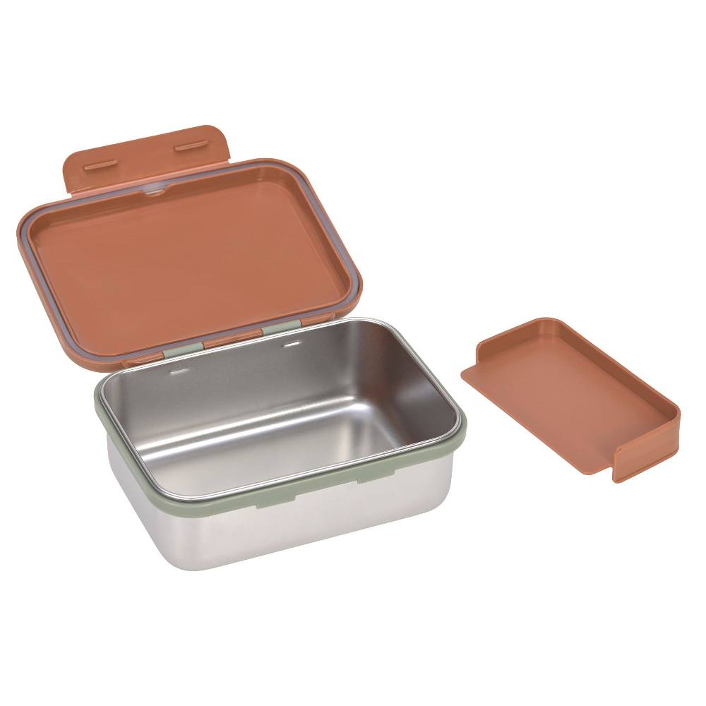 Lässig Brotdose Kinder - Edelstahl Lunchbox, Happy Prints Karamell Outlet