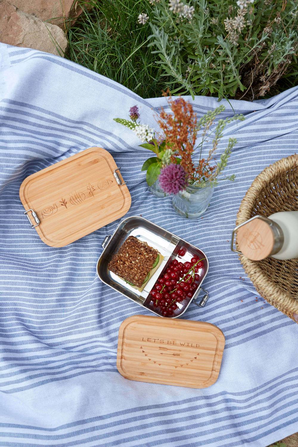 Lässig Kinder Brotdose Edelstahl - Lunchbox, Garden Explorer Blitzverkäufe