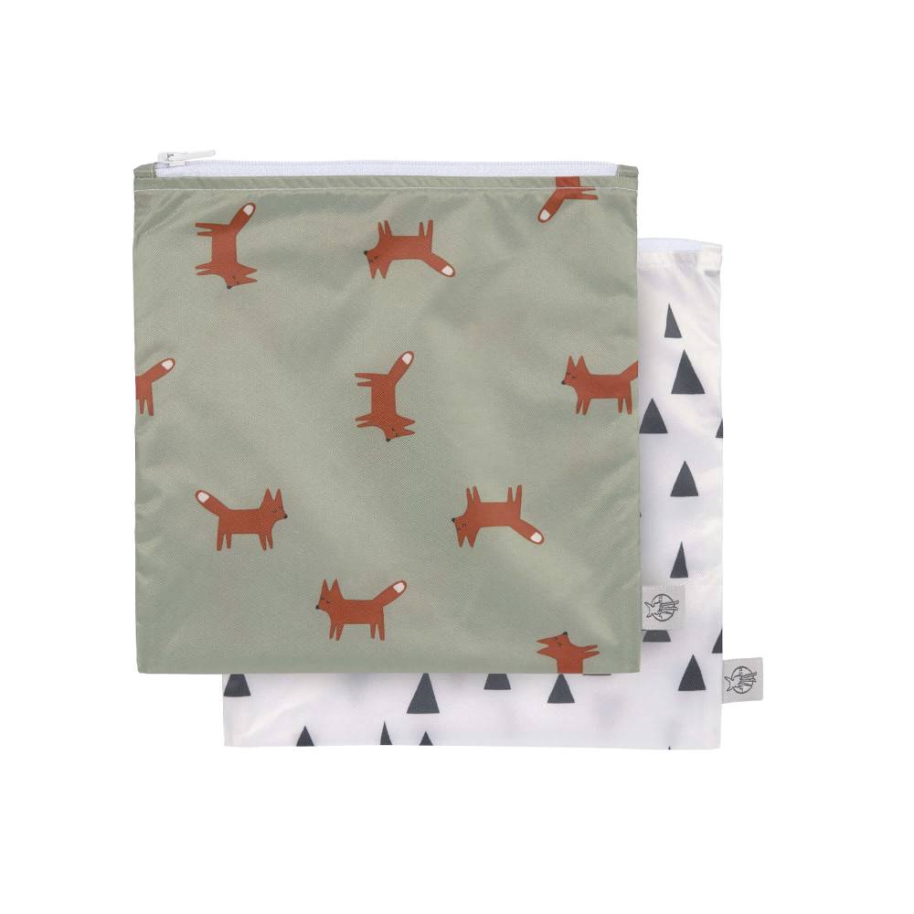 Lässig Frühstücksbeutel (2 Stk) - Snack Bag, Little Forest Fuchs Limitierter Zeitrabatt