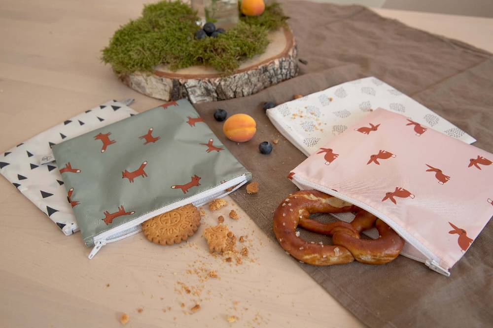 Lässig Frühstücksbeutel (2 Stk) - Snack Bag, Little Forest Fuchs Limitierter Zeitrabatt