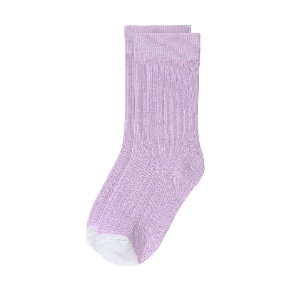 Lässig Kinder Socken 5er Set - Little Gang, Lila Weiß Grün Rabatt