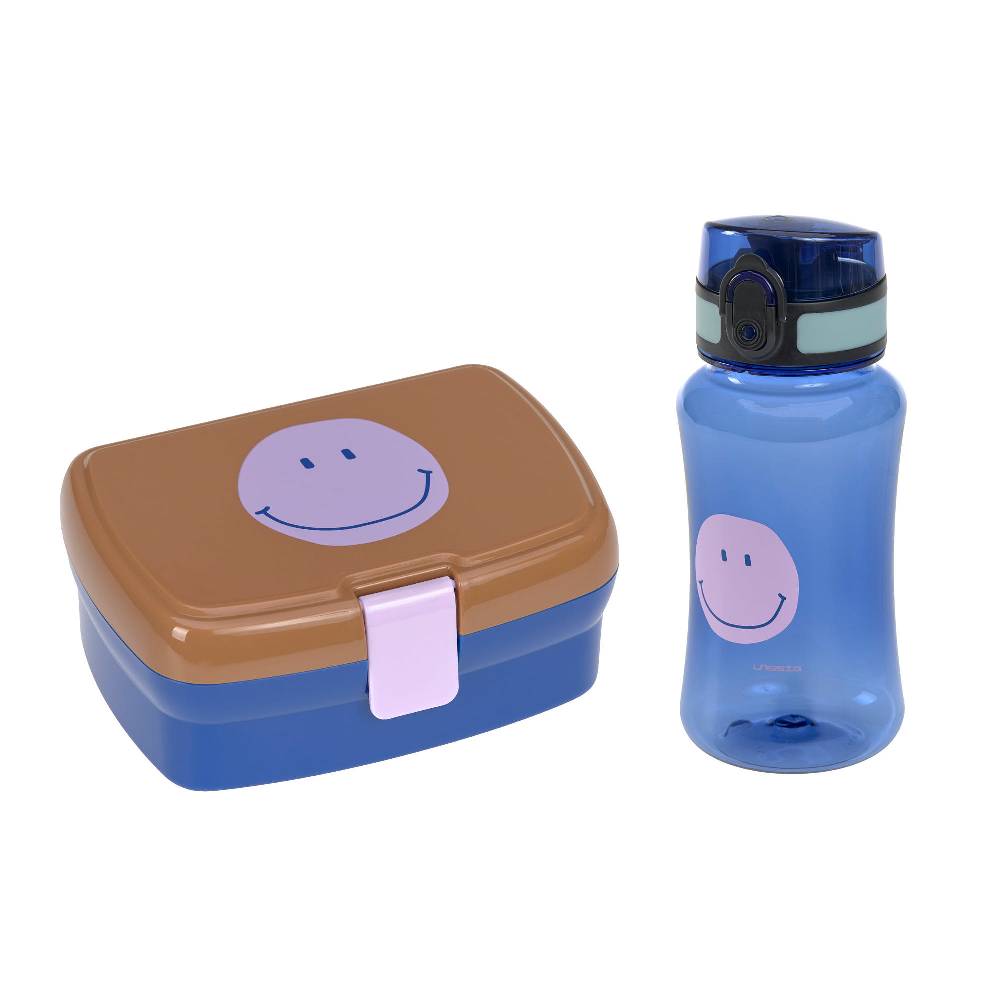 Lässig Brotdose & Trinkflasche Set - Lunch Set, Little Gang, Smile Karamell Online Shopping