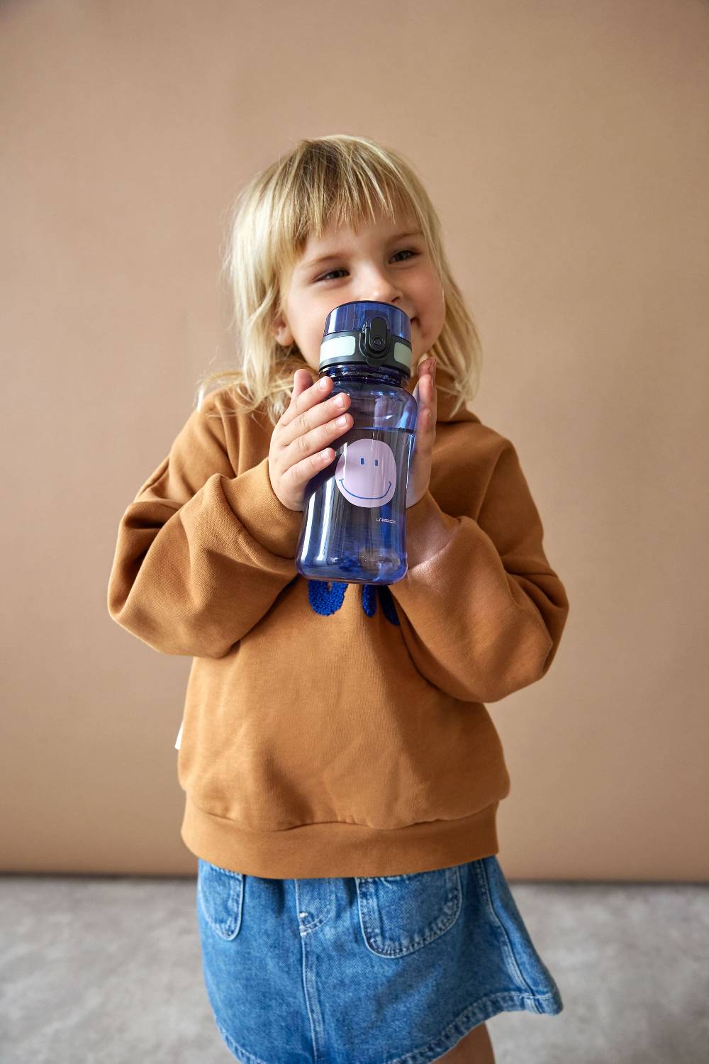 Lässig Brotdose & Trinkflasche Set - Lunch Set, Little Gang, Smile Karamell Online Shopping