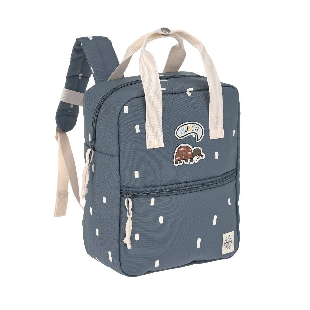 Lässig Kindergartenrucksack Square - Happy Prints, Dunkelblau Preisnachlass
