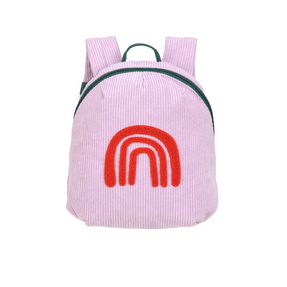 Lässig Kindergartenrucksack Tiny Cord - Little Gang, Regenbogen, Lila Saisonschlussverkauf