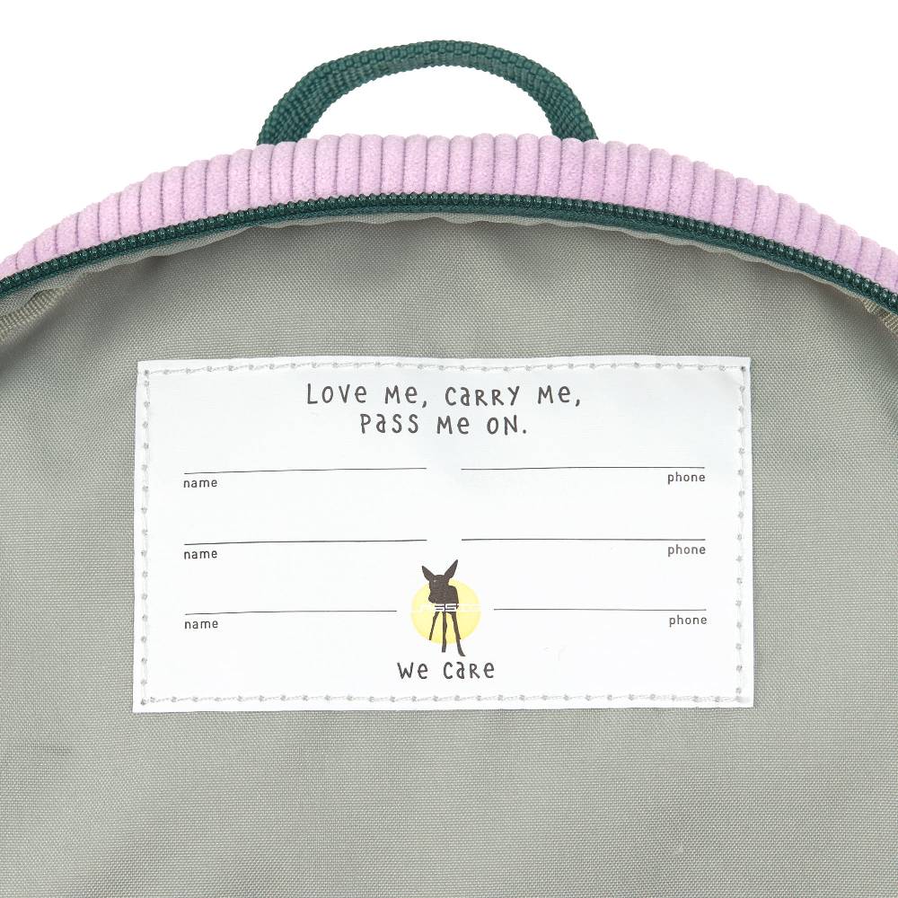 Lässig Kindergartenrucksack Tiny Cord - Little Gang, Regenbogen, Lila Saisonschlussverkauf