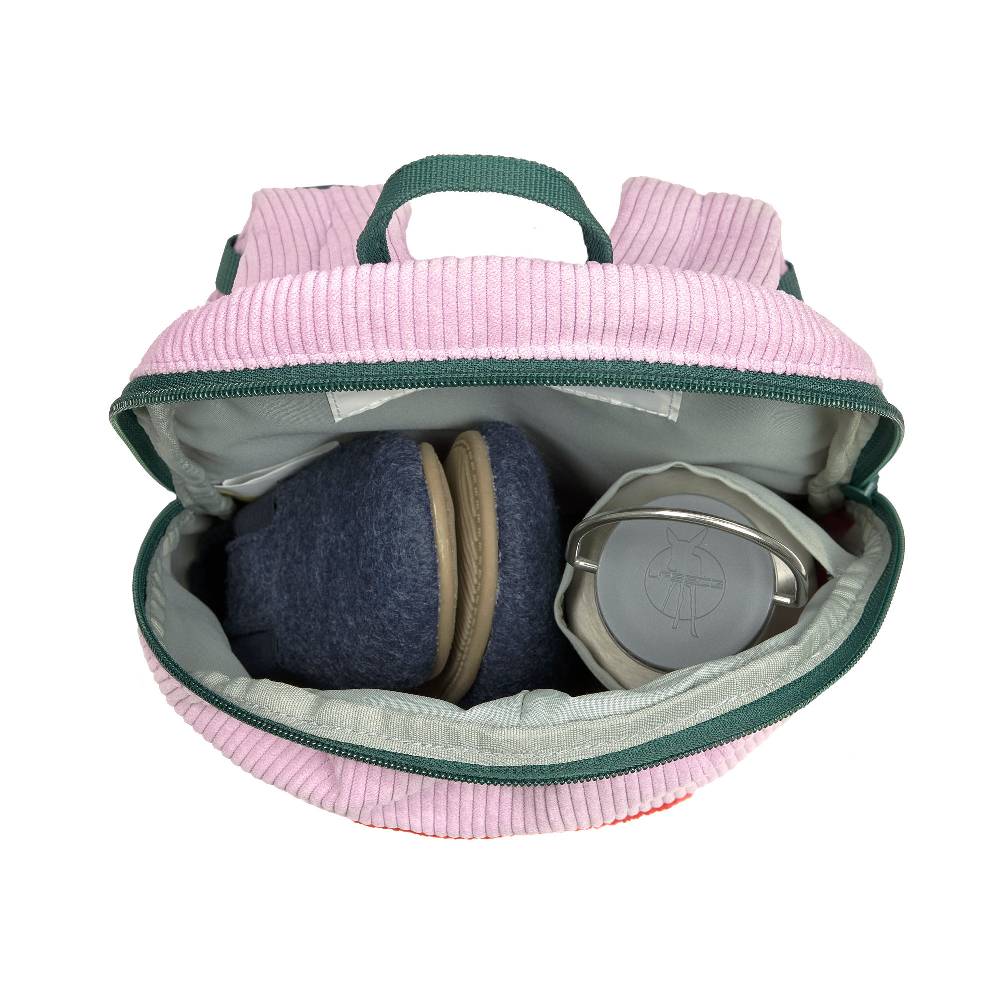 Lässig Kindergartenrucksack Tiny Cord - Little Gang, Regenbogen, Lila Saisonschlussverkauf