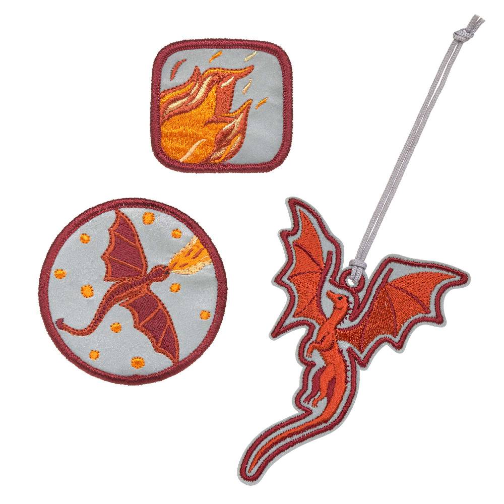 Lässig Anhänger & Patches 3er Set, Dragon Osterangebot