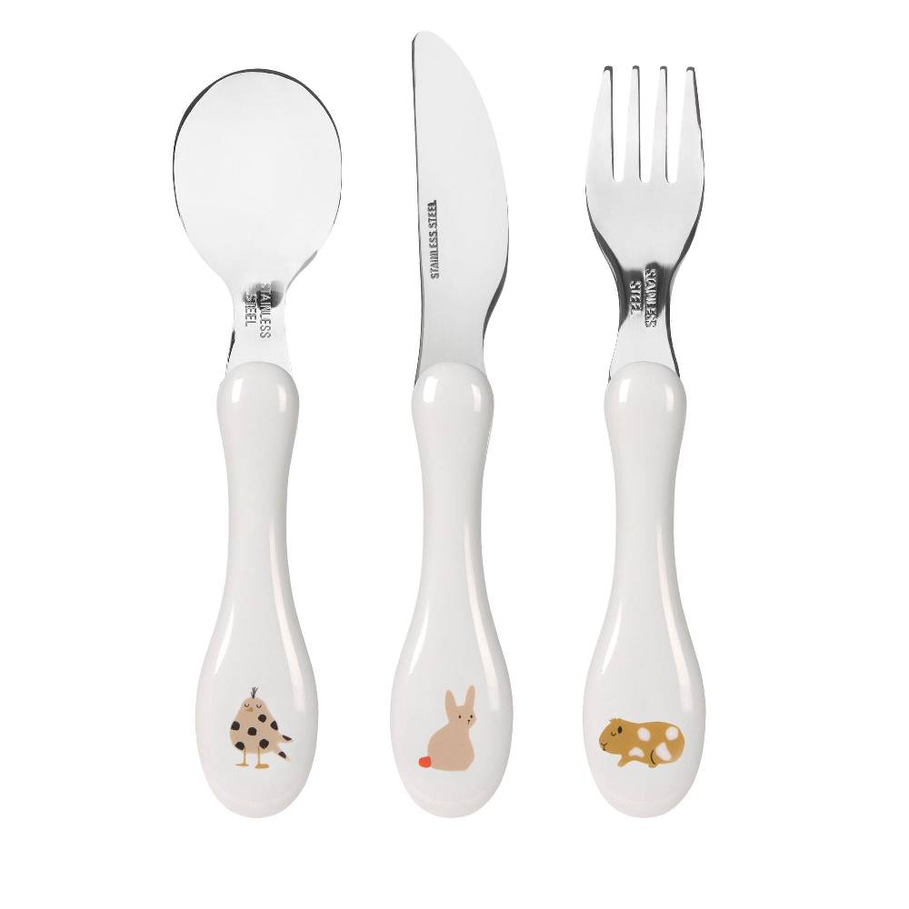 Lässig Kinderbesteck (Gabel, Löffel, Messer), Little Mateys Spicy Orange Muttertagsangebot