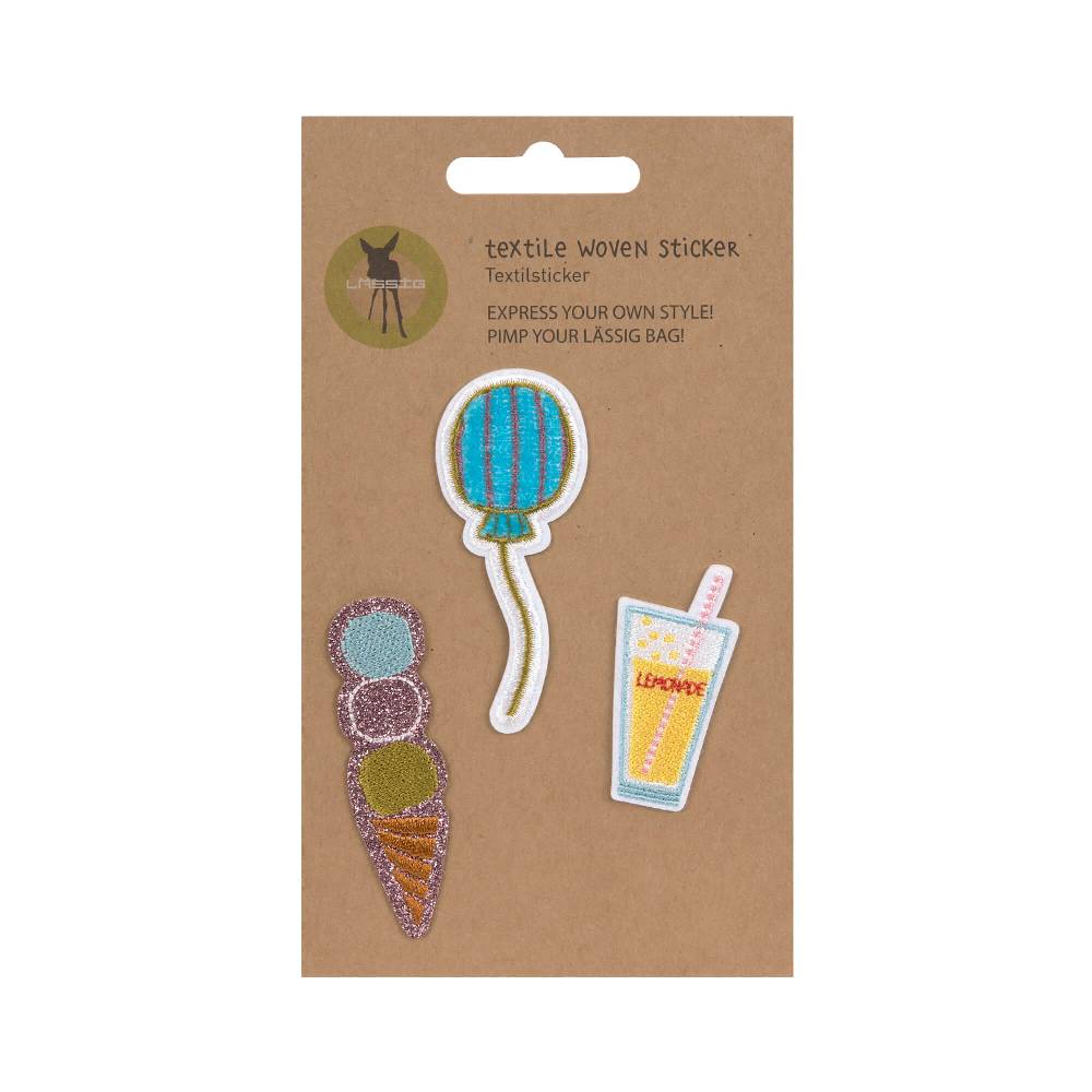 Lässig Textil-Sticker (3 Stk) - Schul Set Unique, Sunny Vatertagsangebot
