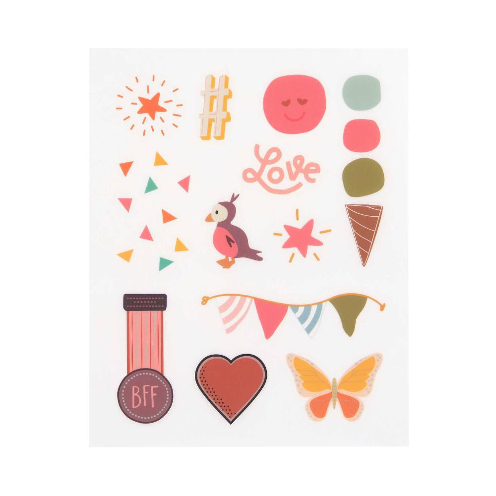 Lässig Transfer Sticker (3 Stk) - Rub on, Happy Valentinstagsangebot