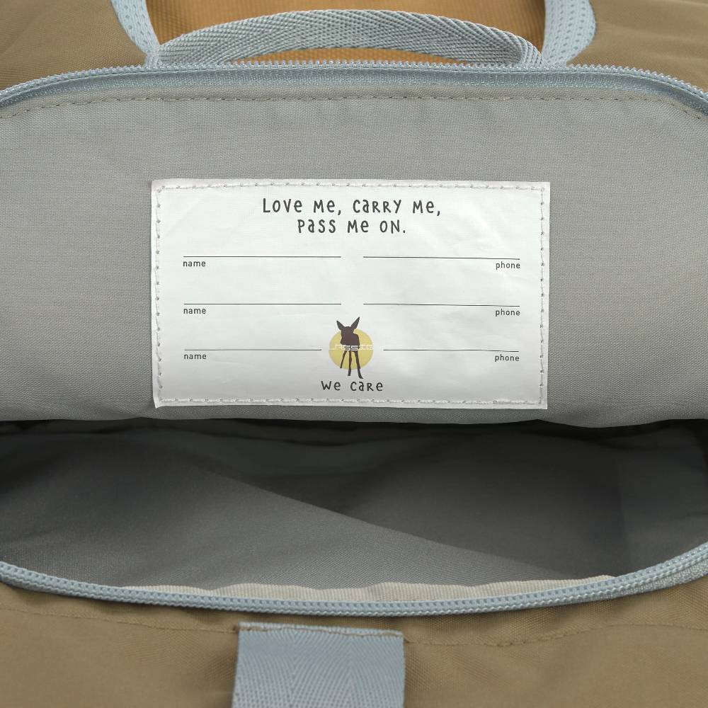 Lässig Kindergartenrucksack Rolltop - Nature, Hellblau Lagerräumung