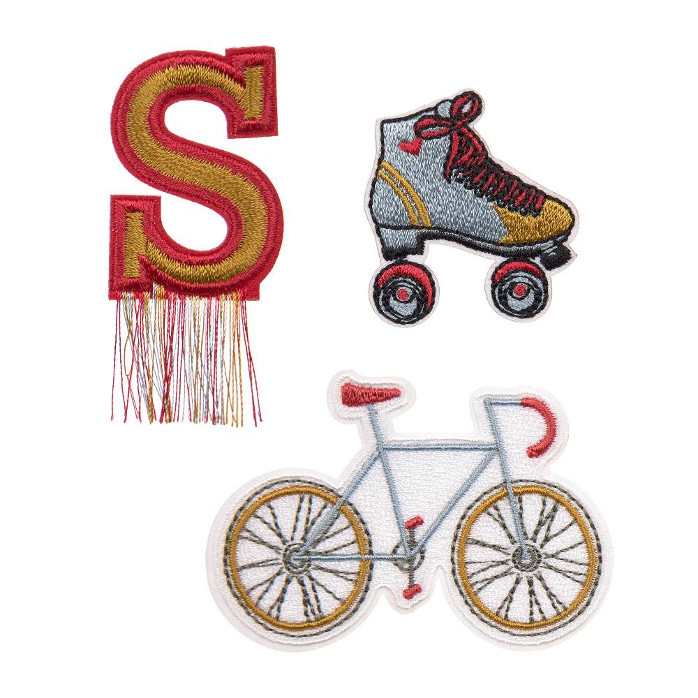 Lässig Textil-Sticker (3 Stk) - Schul Set Unique, Fahrrad Online Outlet