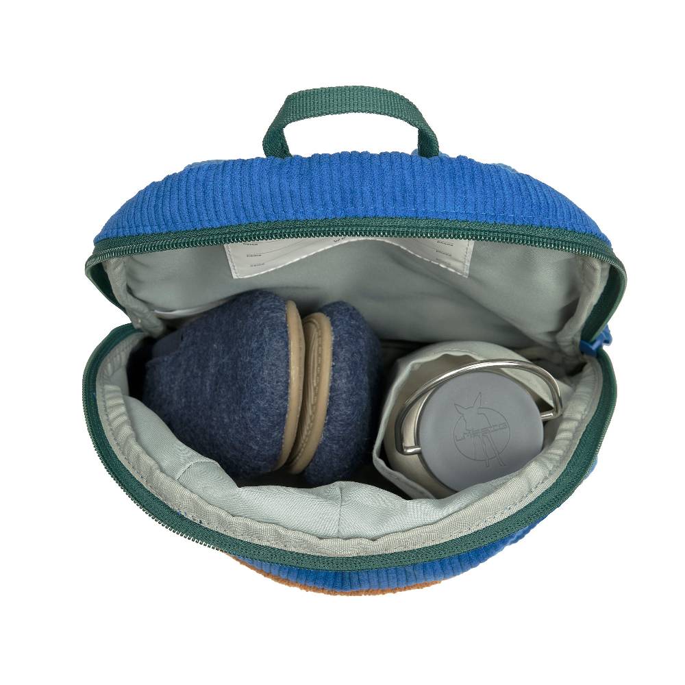 Lässig Kindergartenrucksack Tiny Cord - Little Gang, Smile, Blau Sonderangebote