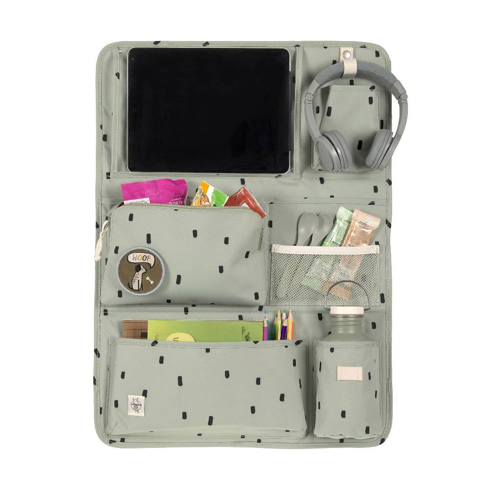 Lässig Auto Organizer Kinder - Happy Prints, Oliv VIP-Rabatte