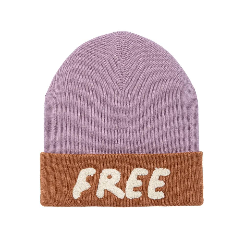Lässig Beanie Mütze Kinder - Merino Wolle, Little Gang, Free Karamell
