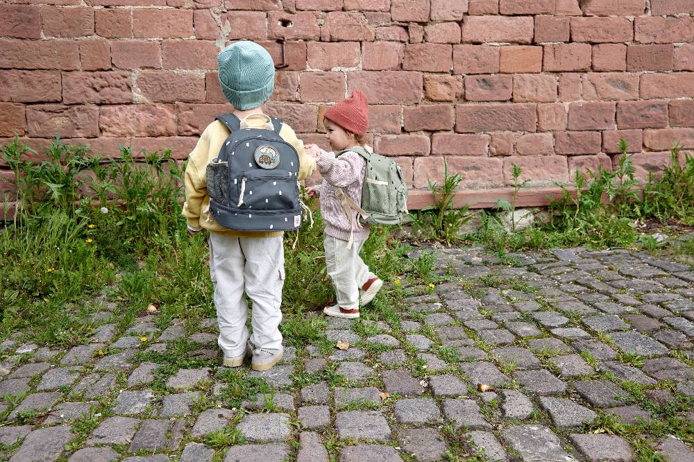 Lässig Kindergartenrucksack Mini - Happy Prints, Dunkelblau Bis zu 50% Rabatt