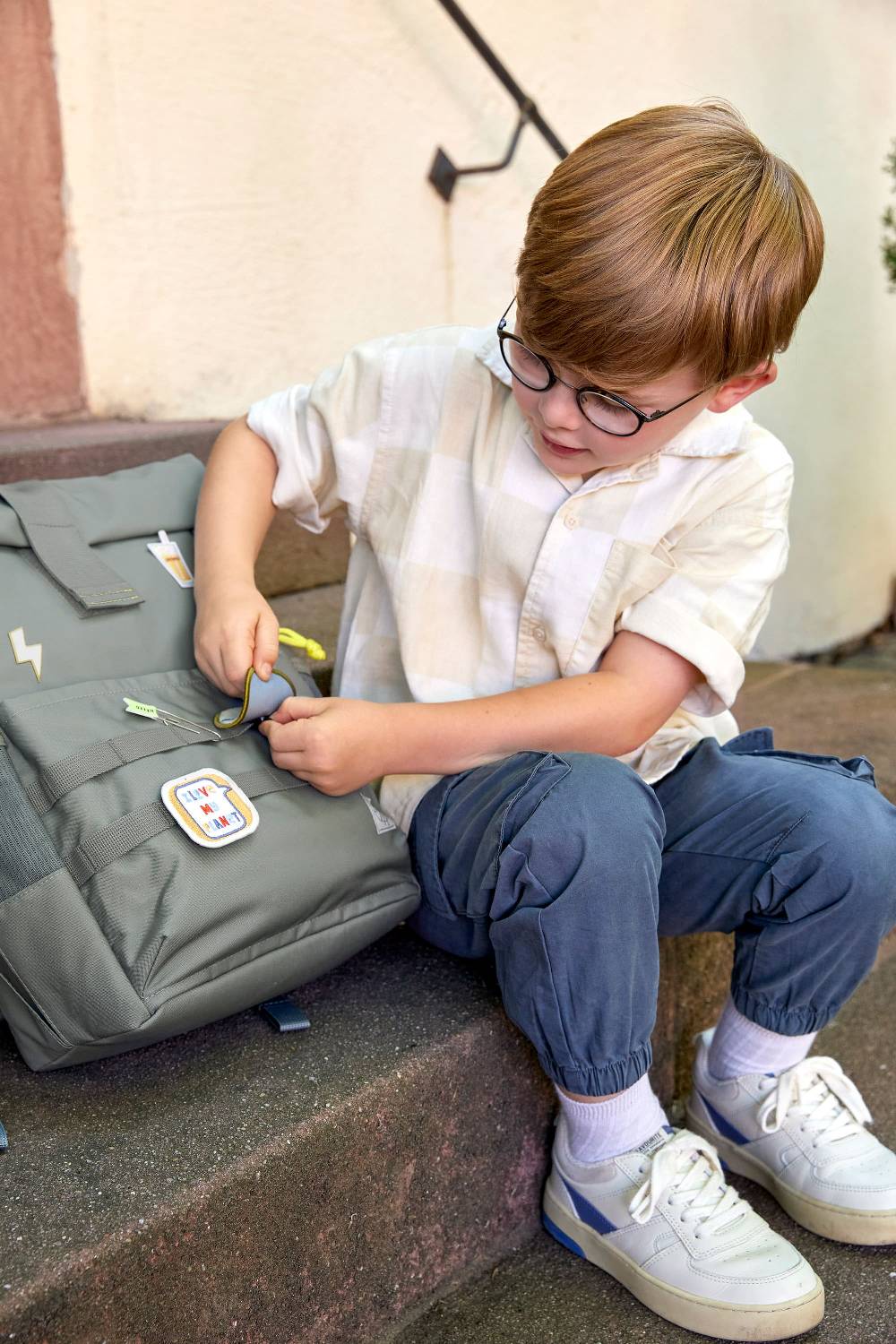 Lässig Kinderrucksack Rolltop, Grün Black Friday Preise