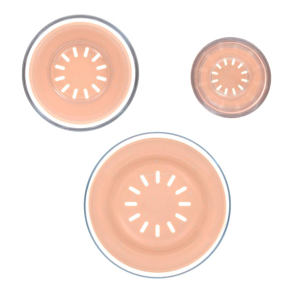 Lässig Kindergeschirr Set Glas (Becher Schüssel Teller), Orange Online
