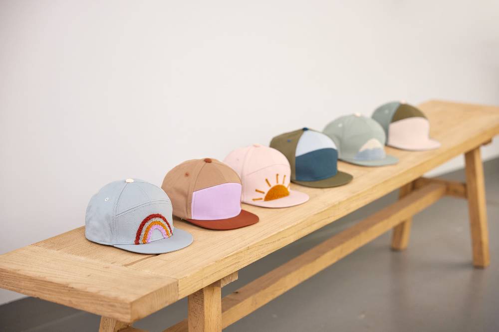 Lässig Kinder Cap - Little Gang, Rostrot Lila Orange Schlussverkauf