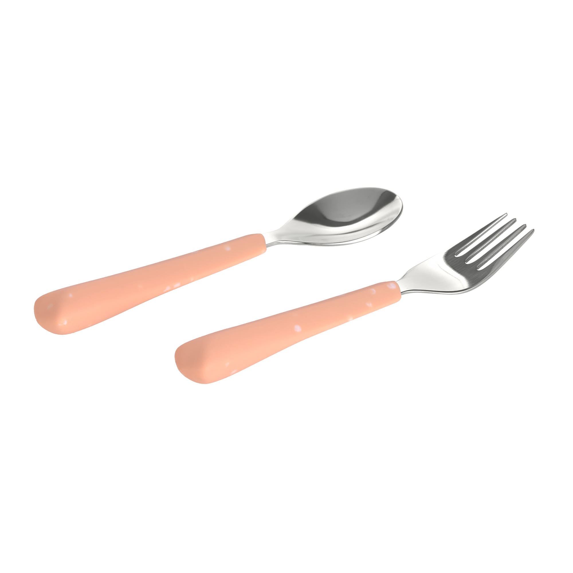 Lässig Kinderbesteck Set (Gabel, Löffel), Apricot Exklusivangebot