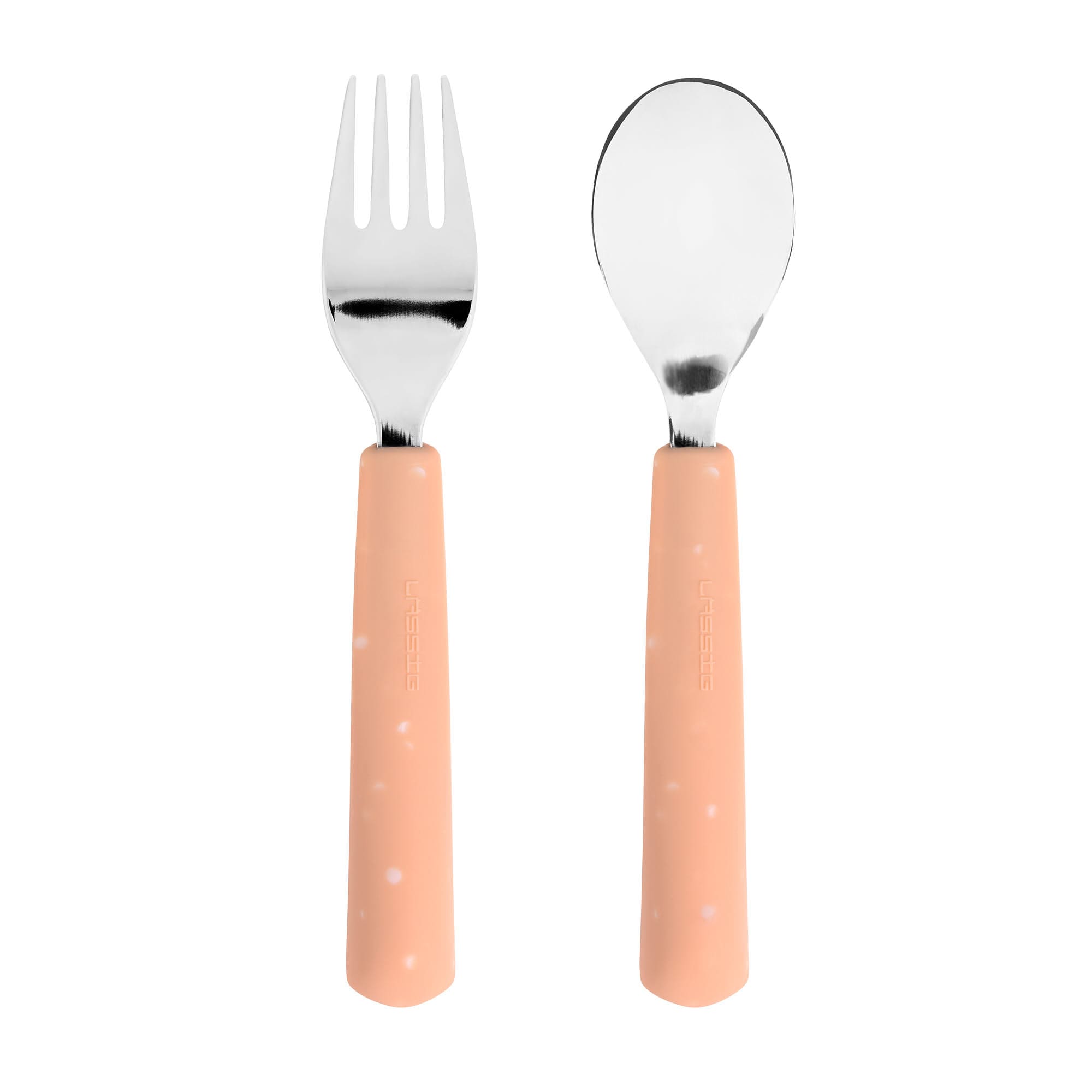 Lässig Kinderbesteck Set (Gabel, Löffel), Apricot Exklusivangebot