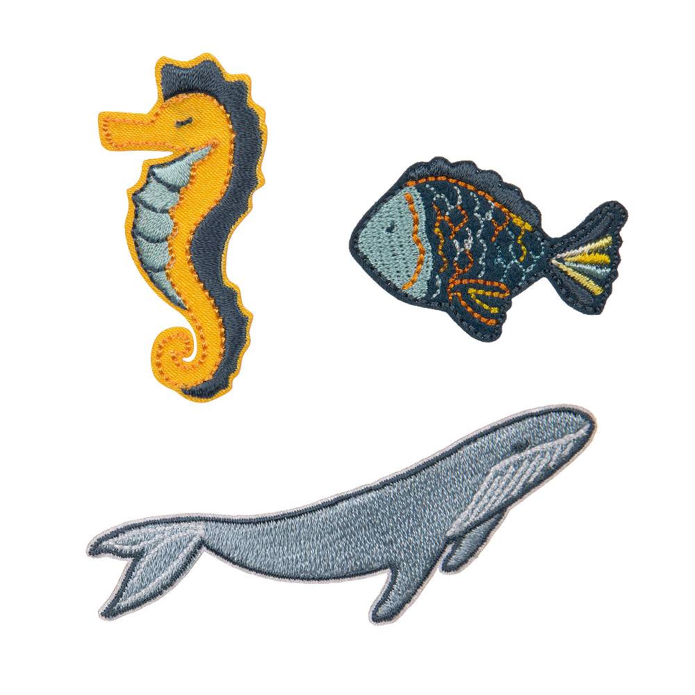 Lässig Textil-Sticker (3 Stk) - Schul Set Unique, See
