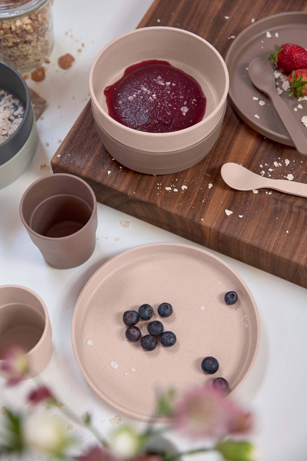 Lässig Kinderlöffel (4 Stk) - Uni, Powder Pink Große Rabatte