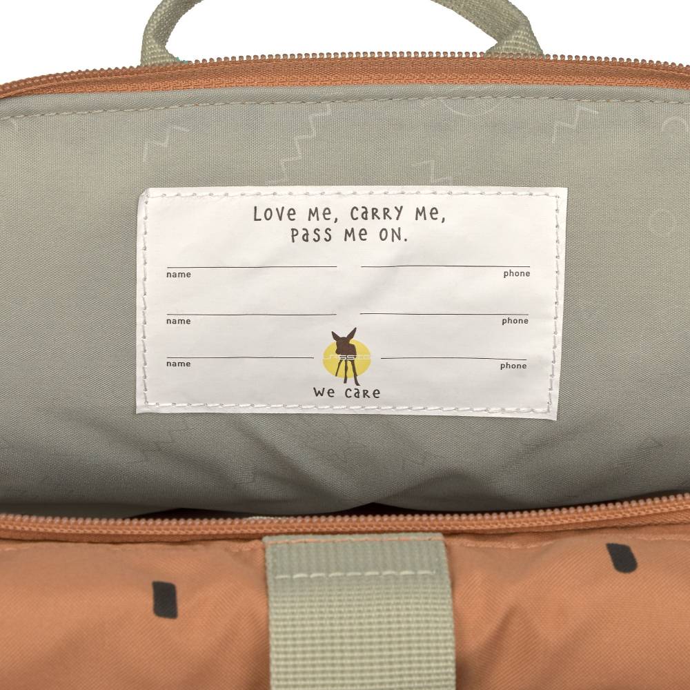 Lässig Kindergartenrucksack Rolltop - Happy Prints, Karamell Saisonale Angebote