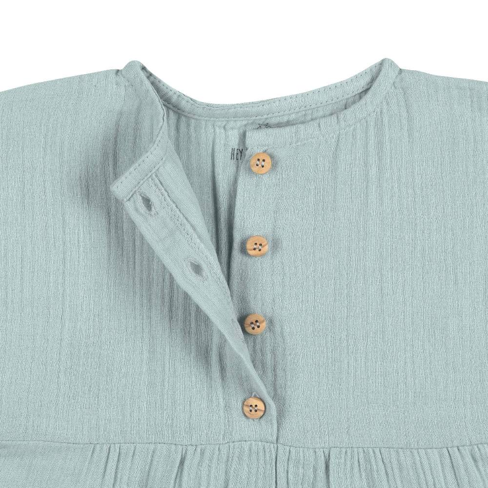 Lässig Musselin Kinderkleid - Bio Baumwolle, Silbergrau Tägliche Deals