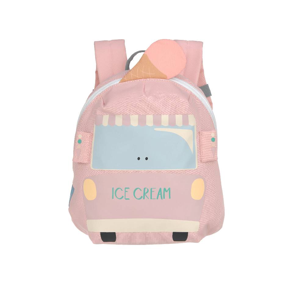 Lässig Kindergartenrucksack Tiny - Eiswagen, Rosa