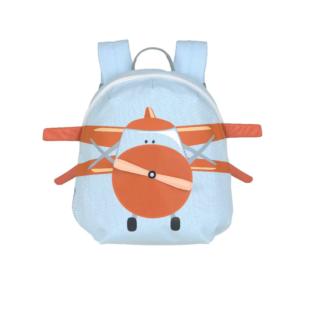 Lässig Kindergartenrucksack Tiny - Propeller Flugzeug, Blau 50% Rabatt mit kostenlosem Versand