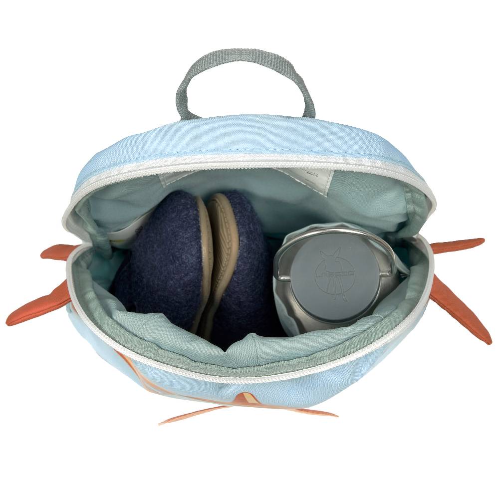 Lässig Kindergartenrucksack Tiny - Propeller Flugzeug, Blau 50% Rabatt mit kostenlosem Versand