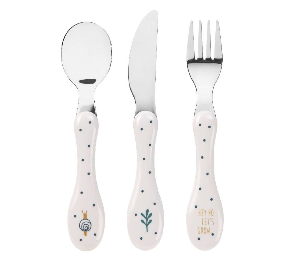Lässig Kinderbesteck (Gabel, Löffel, Messer) - Garden Explorer
