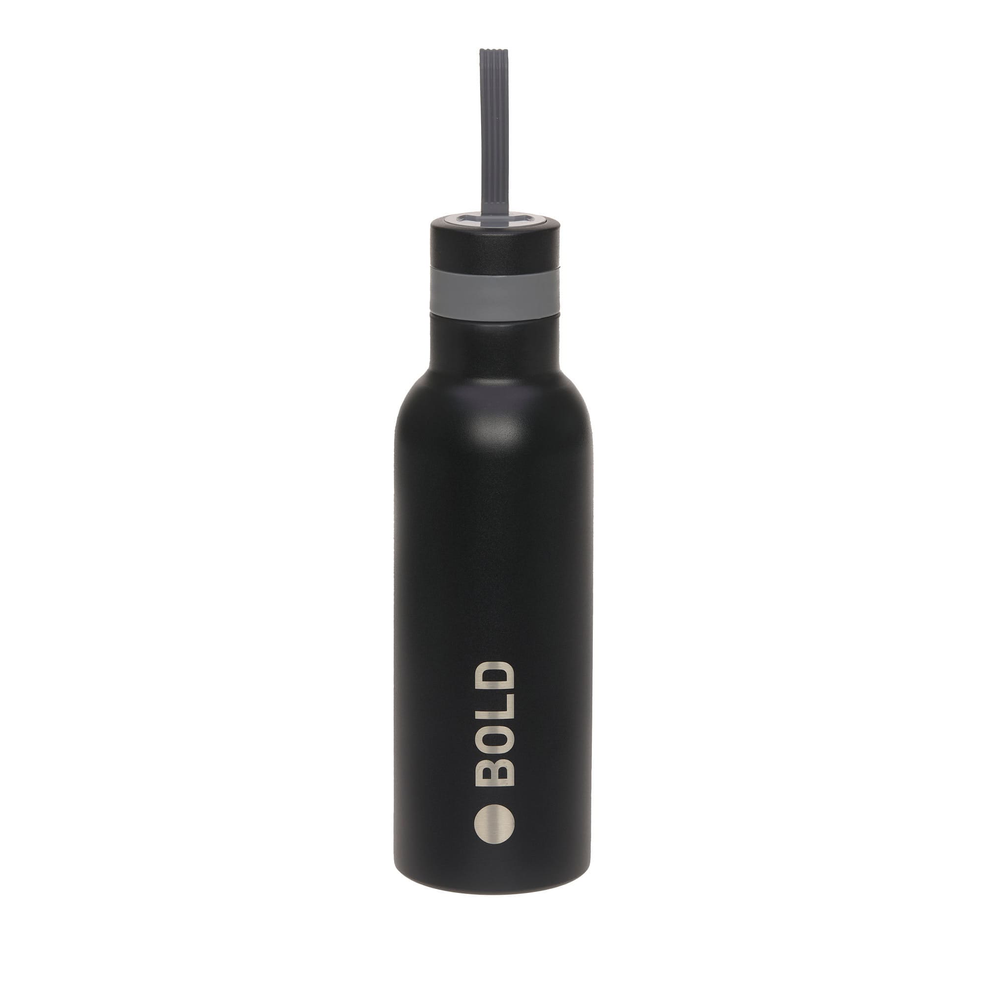 Lässig Edelstahl Trinkflasche - BOLD, Schwarz 2025