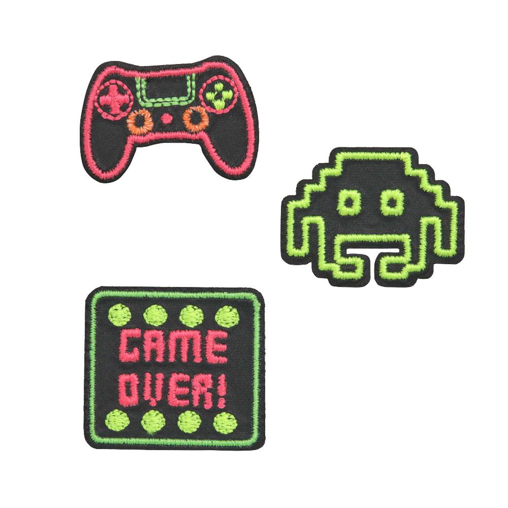 Lässig Textil-Sticker (3 Stk) - BOLD Match, Gaming