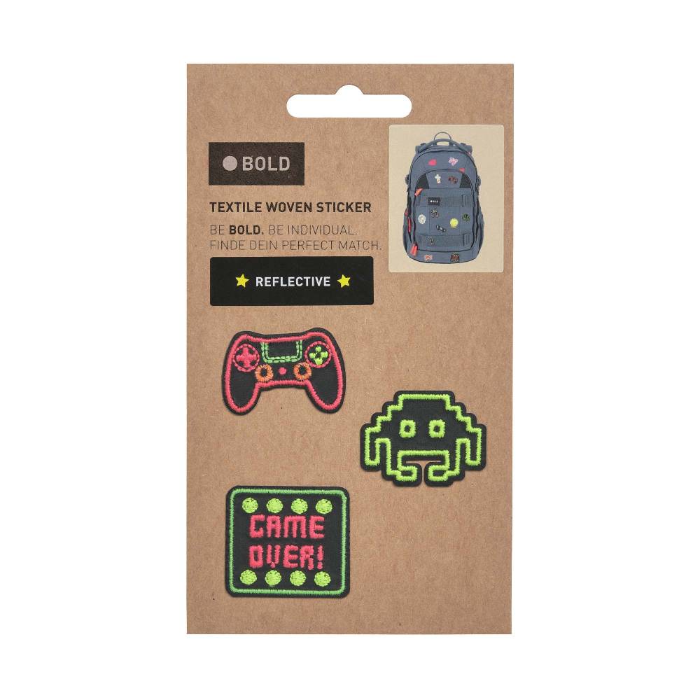 Lässig Textil-Sticker (3 Stk) - BOLD Match, Gaming Blitzverkäufe