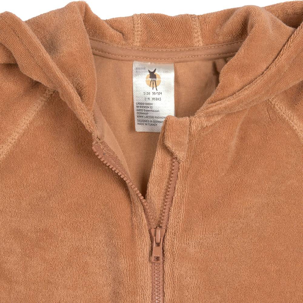 Lässig Frottee Jacke Kinder, Karamell Limitierter Zeitrabatt