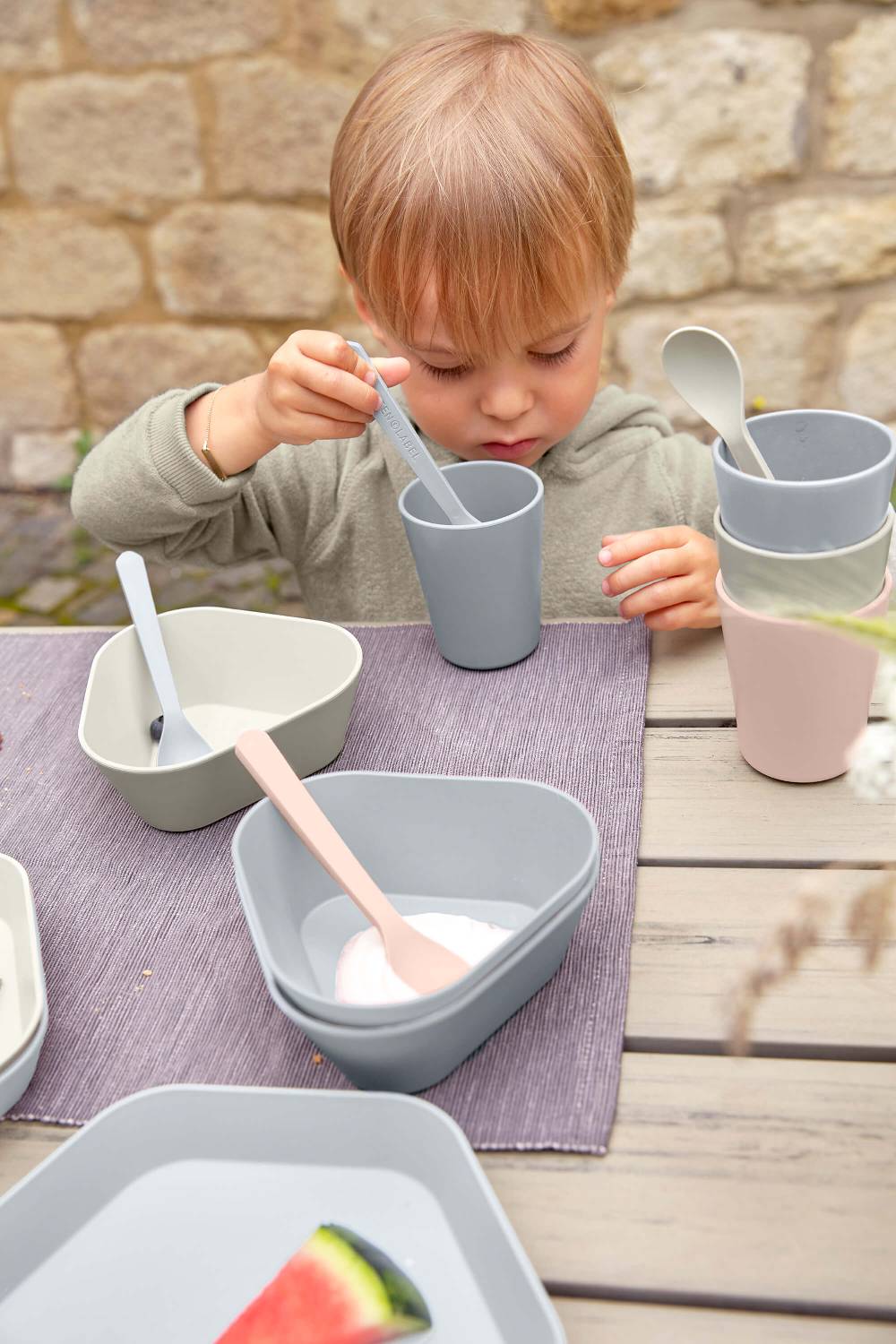 Lässig Trinkbecher Kinder - Geo, Graublau Rabatt